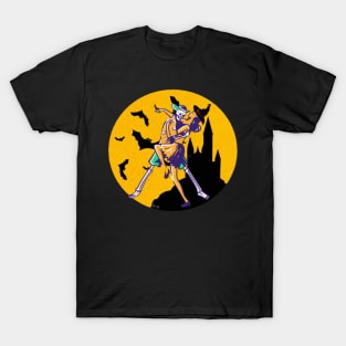 HALLOWEEN EVE LAST DANCE SKULL SKELETON WITCH T-Shirt